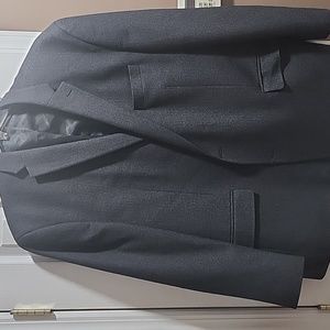 Michael kors men charcoal gray/ black suede patches on back size 50r